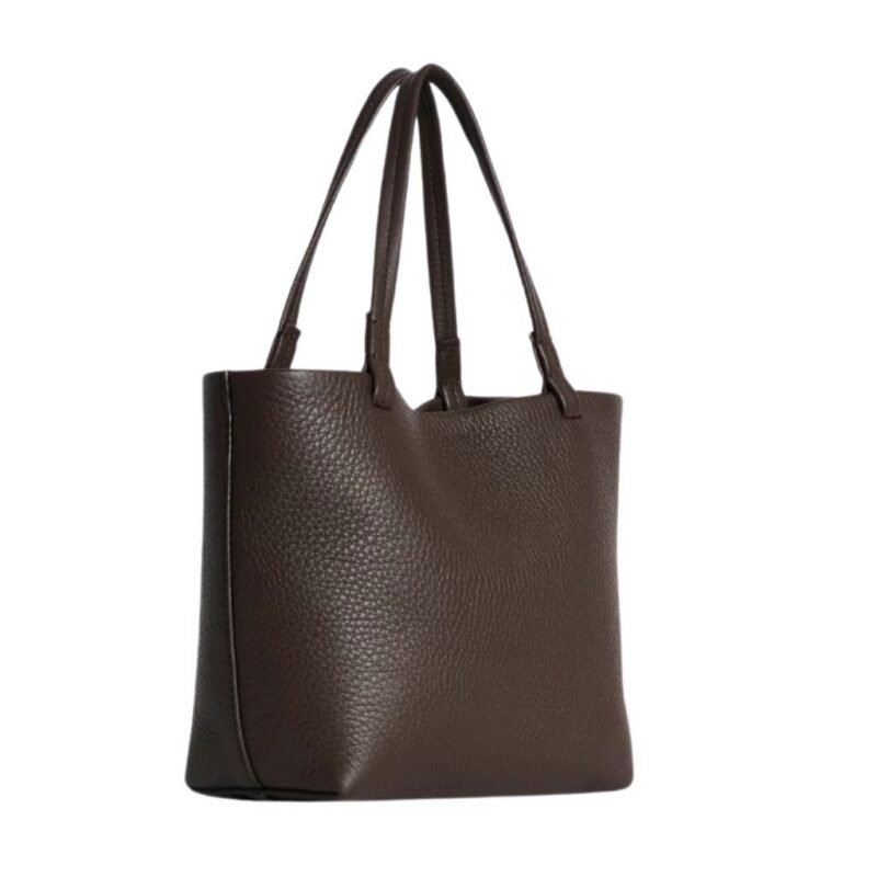 The Row Small Park Tote Bag Deep Brown