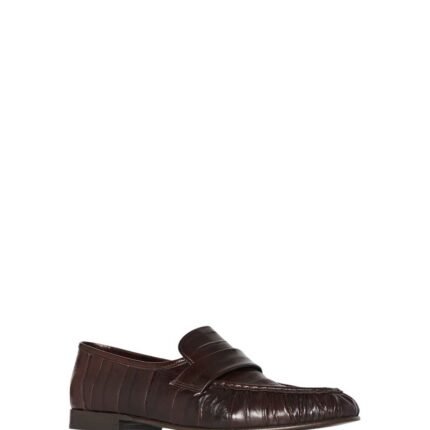 The Row Soft Loafer Brown