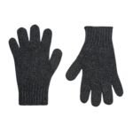The Row Pleon Gloves Charcoal Melange