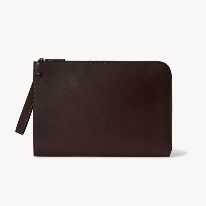 The Row Large Portfolio Wristlet Amaranto
