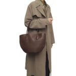 The Row Alger Tote Bag Deep Brown / Deep Brown