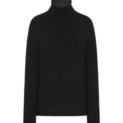 The Row Mariam Turtleneck Charcoal Melange