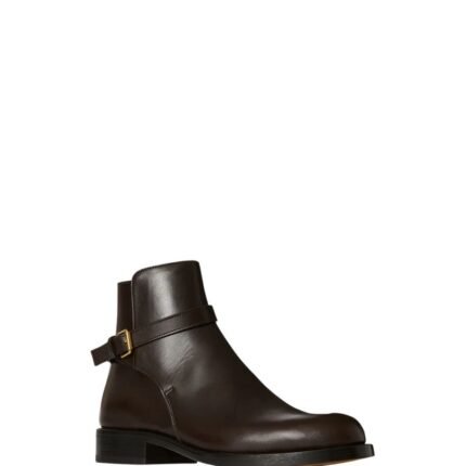 The Row Nobilis Buckle Boot Lacquer Brown