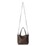 The Row Small Park Tote Bag Deep Brown