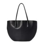 The Row Alger Tote Bag Black / Dark Brown