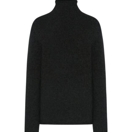 The Row Mariam Turtleneck Charcoal Melange