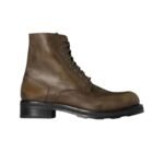The Row Lug Sole Lace Up Boot Dark Taupe