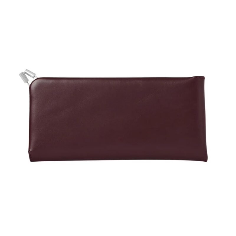 The Row Clasp Sunglasses Case Borgogna
