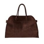 The Row Soft Margaux 15 Bag Mocha