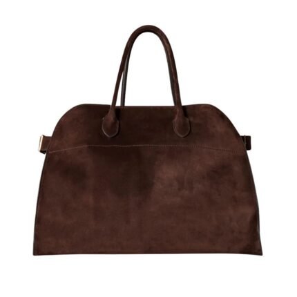 The Row Soft Margaux 15 Bag Mocha