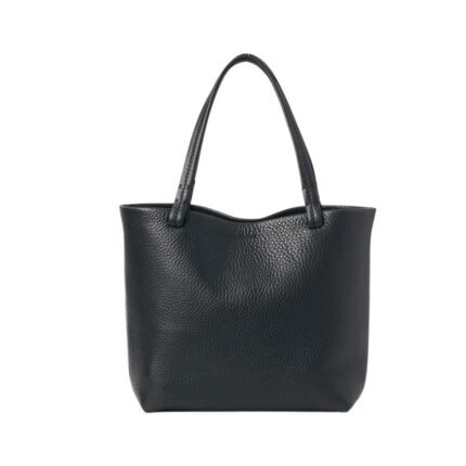 The Row Small Park Tote Bag Black