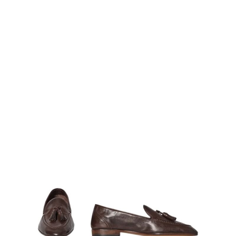 The Row Caden Loafer Brown