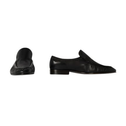 The Row Soft Moccasin Two Black