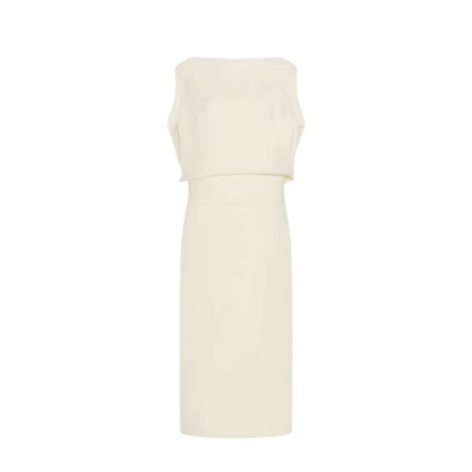 The Row Paran Dress White