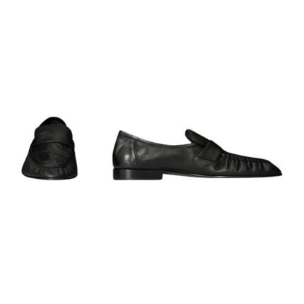The Row Soft Loafer Black