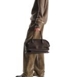 The Row Agnes 15 Bag Dark Brown