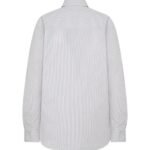 The Row Gavina Shirt White Blue Stripe