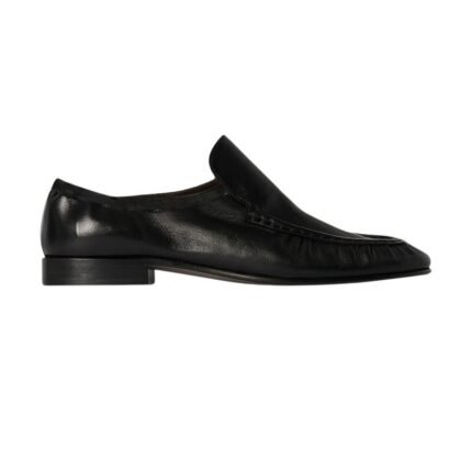 The Row Soft Moccasin Two Black
