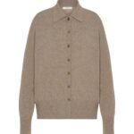 The Row Lillia Cardigan Taupe