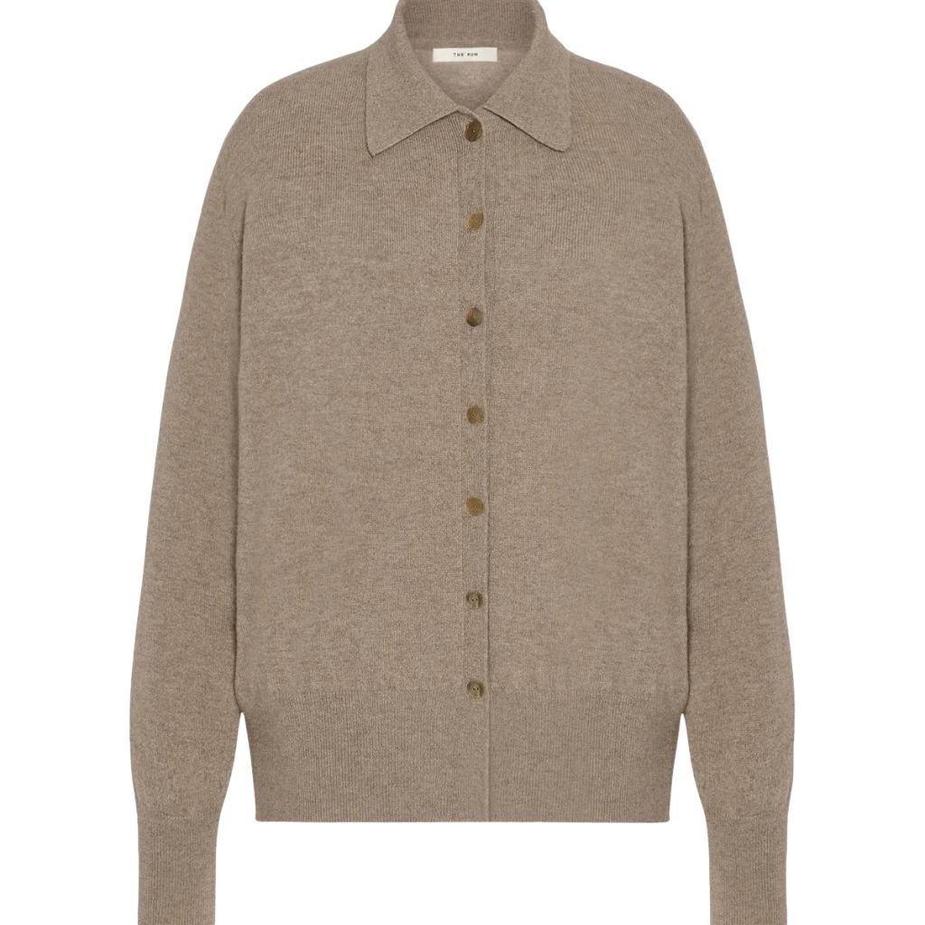 18 The Row Lillia Cardigan Taupe