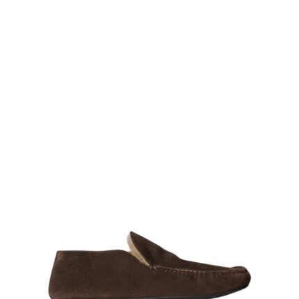 The Row Leo Loafer Lacquer Brown
