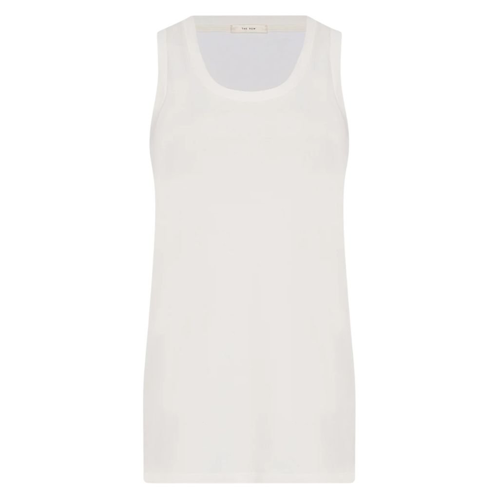 19 The Row Elana Tank Top Off White