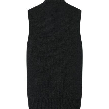 The Row Marte Vest Charcoal Melange