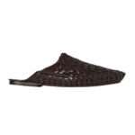 The Row Woven Slip On Shoe Lacquer Brown
