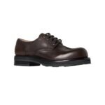 The Row Derby Lug Sole Shoe Lacquer Brown