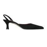 The Row Inez Slingback Heel Black
