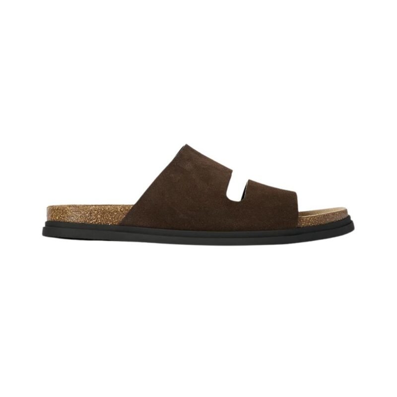 The Row Band Sandal Lacquer Brown