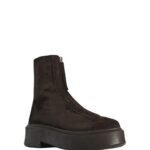 The Row Zipped Boot I Dark Brown