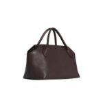 The Row Terrasse Bauletto Bag Dark Brown