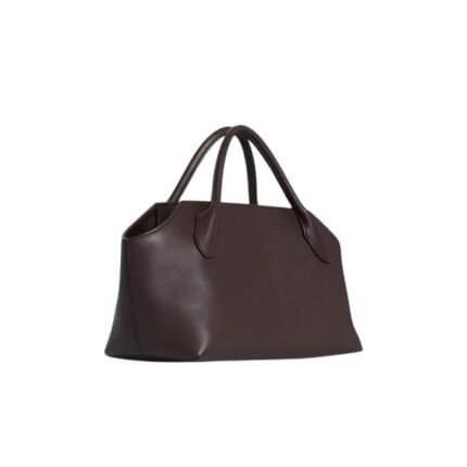 The Row Terrasse Bauletto Bag Dark Brown