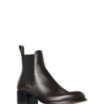 The Row Nobilis Chelsea Boot Lacquer Brown