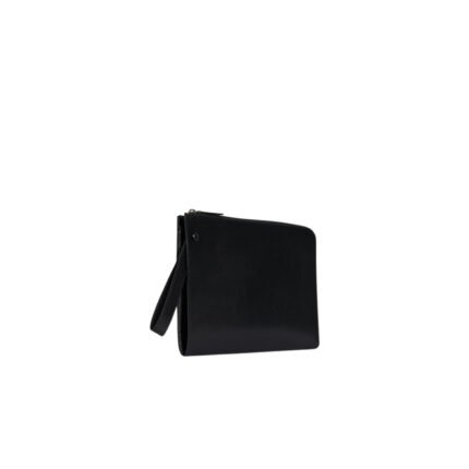 The Row Medium Portfolio Wristlet Black