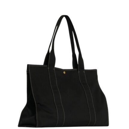 The Row Sisal Shoulder Bag Black