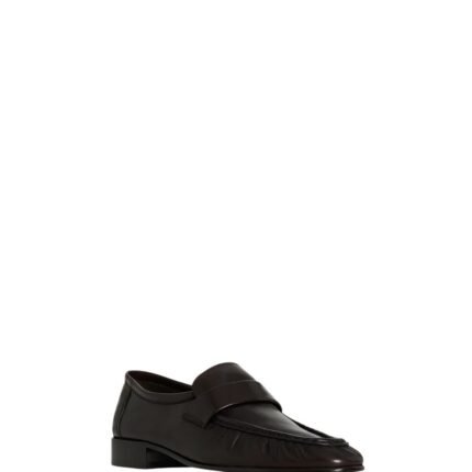 The Row Soft Loafer Dark Brown