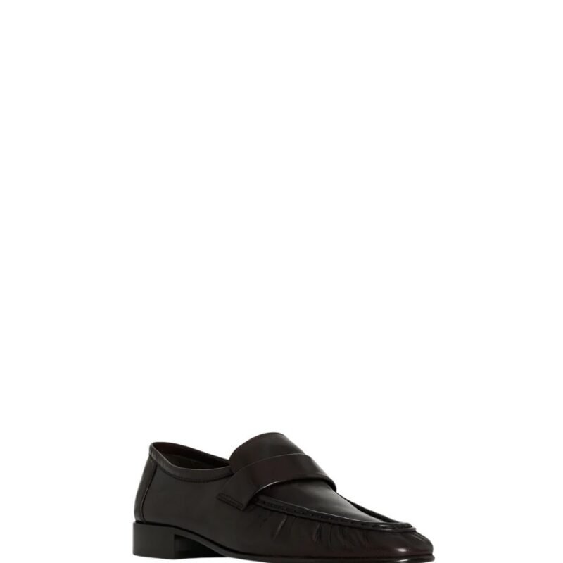 The Row Soft Loafer Dark Brown