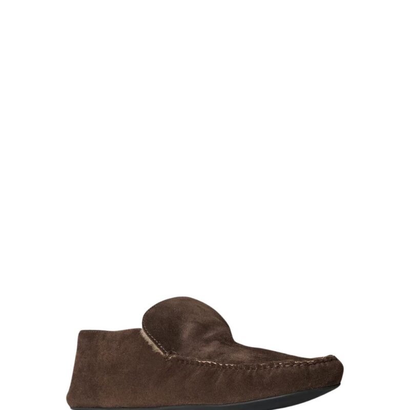 The Row Leo Loafer Lacquer Brown