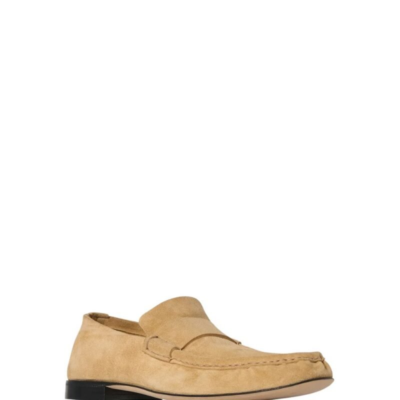 The Row Soft Moccasin Yellow Linen