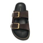 The Row Buckle Slide Coffee
