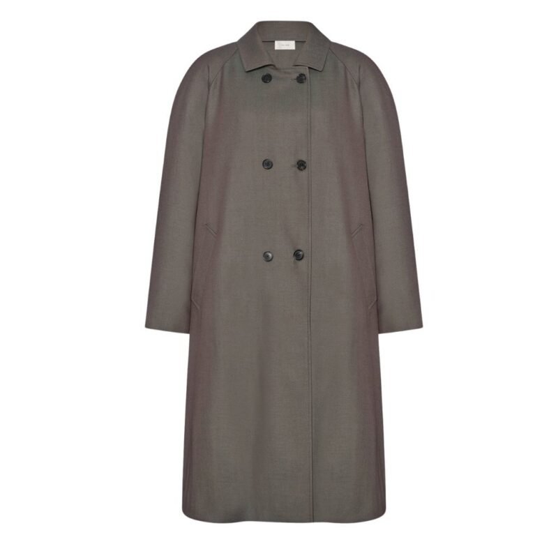 The Row Emma Coat Green