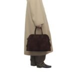 The Row Soft Margaux 15 Bag Mocha