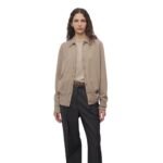 The Row Lillia Cardigan Taupe