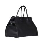 The Row Soft Margaux 15 Bag Black