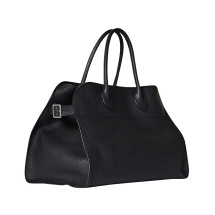 The Row Soft Margaux 15 Bag Black