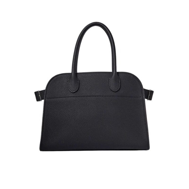 The Row Soft Margaux 12 Bag Black