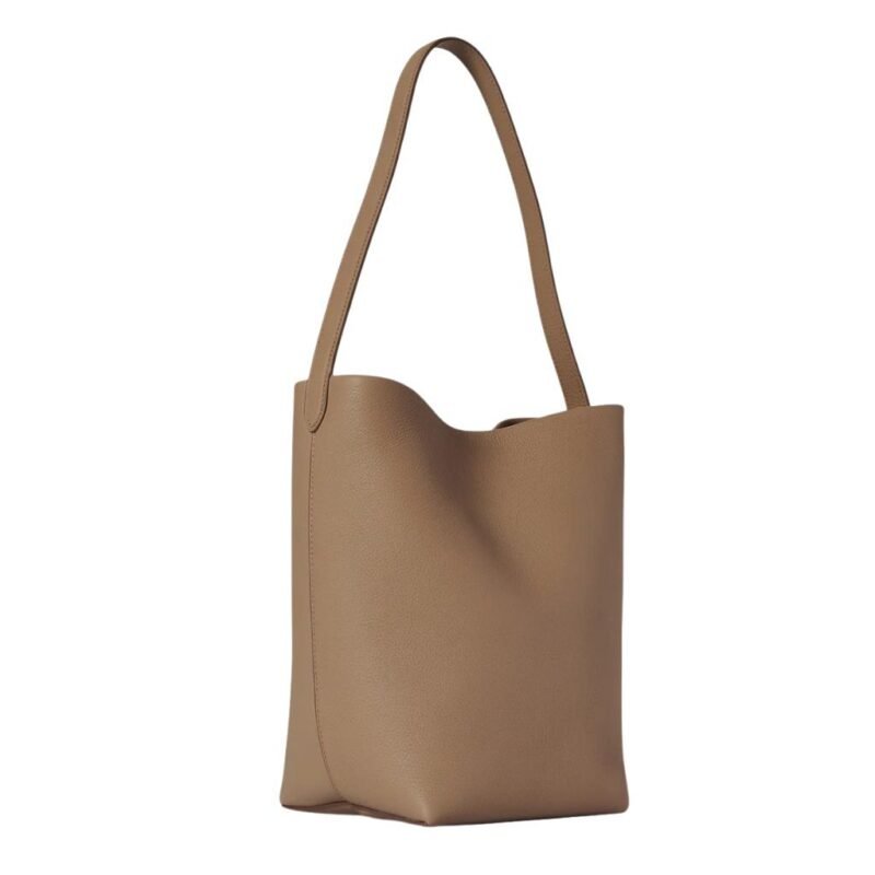 The Row Medium N/S Park Tote Bag Dark Taupe