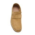 The Row Soft Moccasin Yellow Linen
